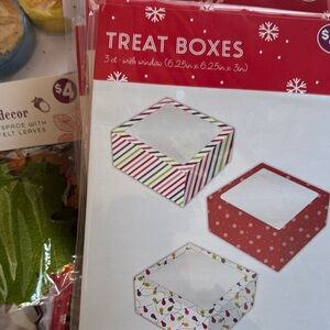 Festive Treat Boxes - Red, Green, White 9ct total